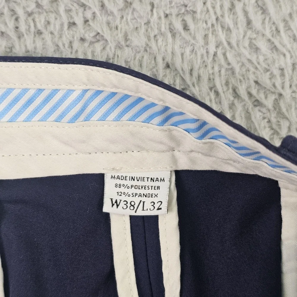 FootJoy Pants Mens 38x32 Blue Chino Golf Performance Stretch‎ Polyester